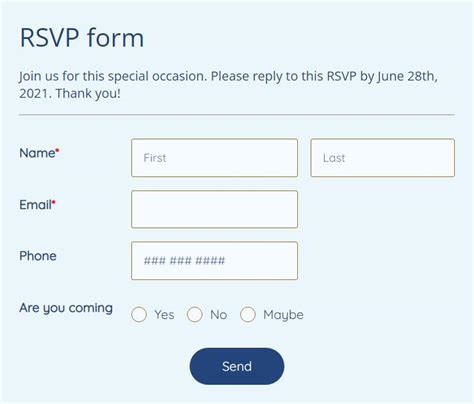 Google Form Rsvp Template