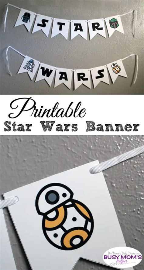 Printable Star Wars Banner {full alphabet + icons}