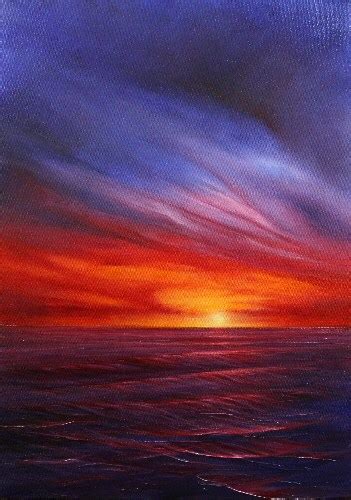 Seascape & Sunset Paintings by Stella Dunkley: Original sunset painting ...