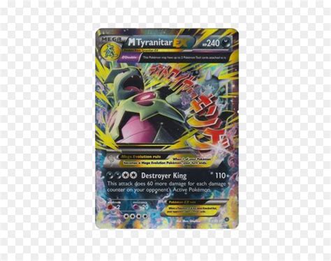 Mega Tyranitar Pokemon Card, HD Png Download - vhv