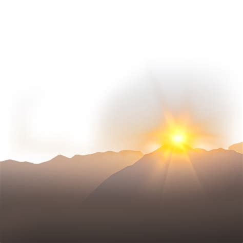 mountain with light effect 23205158 PNG