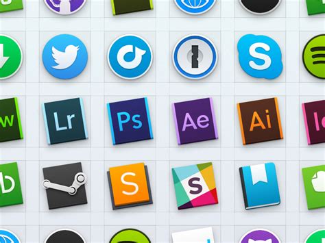 Yosemite Dock Icons by Jeremy Goldberg on Dribbble