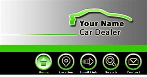 Green Car Logo Design and Web Template