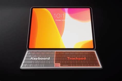 This iPad keyboard’s typing surface can transform into a large multi-touch trackpad! - Yanko Design