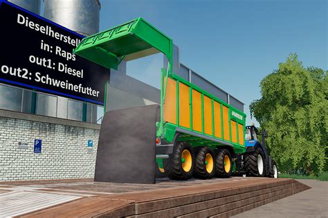 FS19 Mods Placeable Diesel & Pig Food Production Yesmods