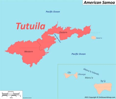 Tutuila Map | American Samoa | Detailed Maps of Tutuila Island