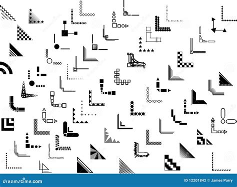 70+ Vector Corner And Border Designs | CartoonDealer.com #12201842