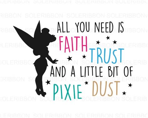 TinkerBell Quote SVG Disney's Tinker Bell Faith svg | Etsy