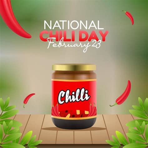 vector graphic of national chili day good for national chili day ...