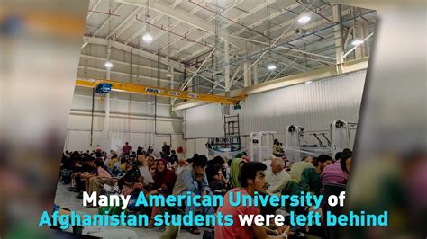 Many American University of Afghanistan students were left behind - YouTube