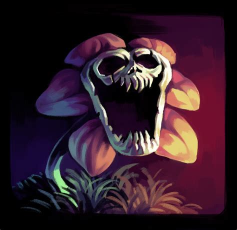 UNDERTALE | Scary Flowey | Undertale, Undertale art, Undertale flowey