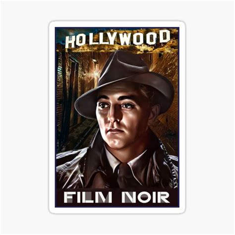 "Robert Mitchum Film Noir " Sticker for Sale by Hautforte | Redbubble