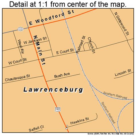 Lawrenceburg Kentucky Street Map 2144146