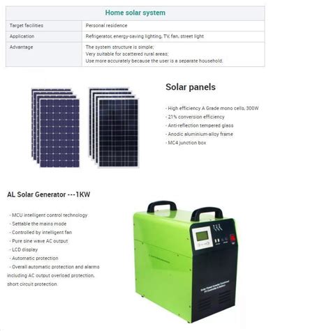 1000 Watt off Grid Solar Energy System with Panel Completed Set 1kw Solar Power Portable ...