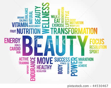 BEAUTY word cloud, fitness - Stock Illustration [44530467] - PIXTA