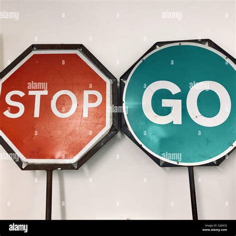 Stop go signs hi-res stock photography and images - Alamy