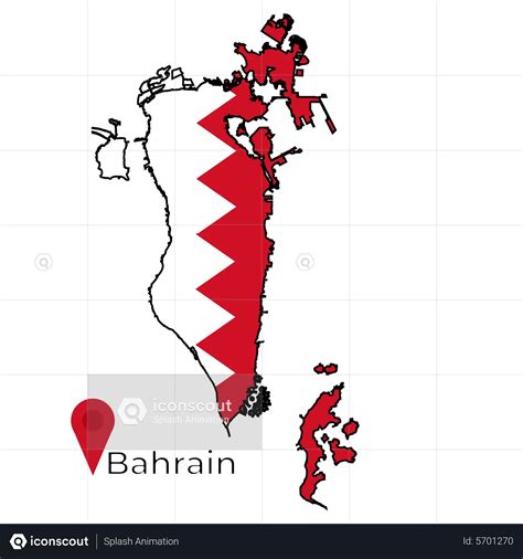 Bahrain Flag Map Animation - Free Download Maps And Navigation ...