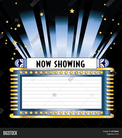 Movie Marquee Vector & Photo | Bigstock