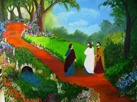 The Road To Emmaus Painting at PaintingValley.com | Explore collection ...