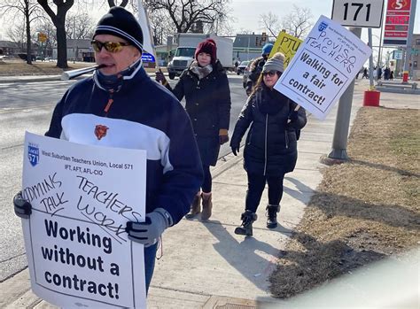 National and local union leaders join teachers on the strike lines