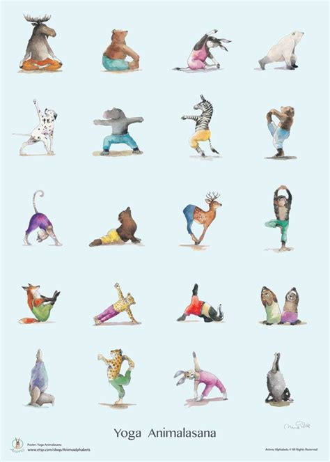 Animalasana Yoga poster | Yoga position, Illustration de yoga, Ashtanga ...