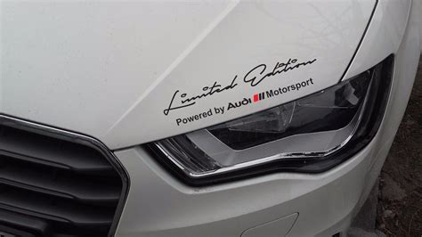 2 x Limited edition Audi Motorsport Decal Sticker compatible with Audi models | Audi, Audi ...