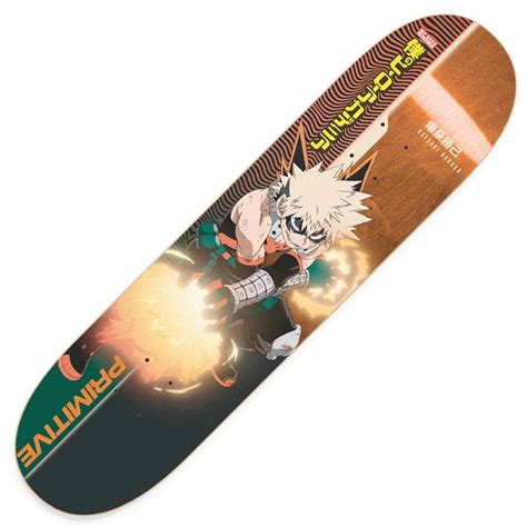 Primitive Skateboarding X My Hero Academia Katsuki Bakugo Skateboard ...