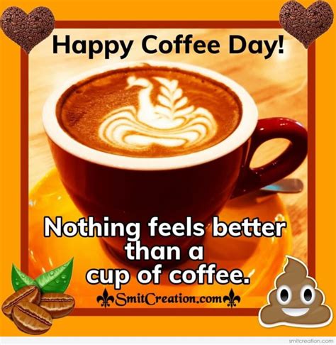 Happy Coffee Day Quote - SmitCreation.com