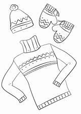 Winter Clothes coloring Page  Free Printable Coloring Pages sketch template