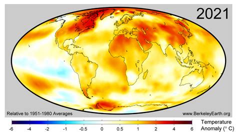 Global Temperature Report for 2021 - Berkeley Earth