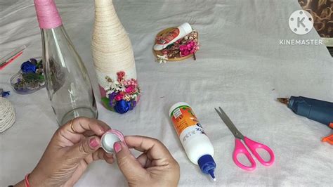 home decor ideas with empty bottles #how to decorate empty bottle#DIY ...