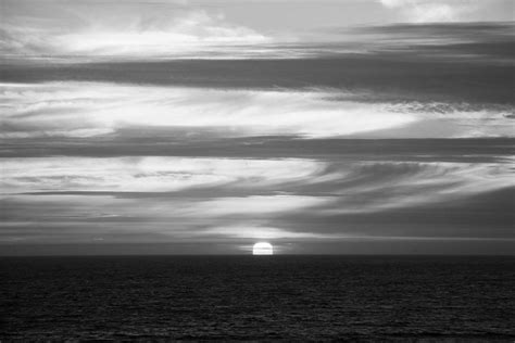 Dillon Beach Sunset Black and White Photograph by Sierra Vance - Fine Art America