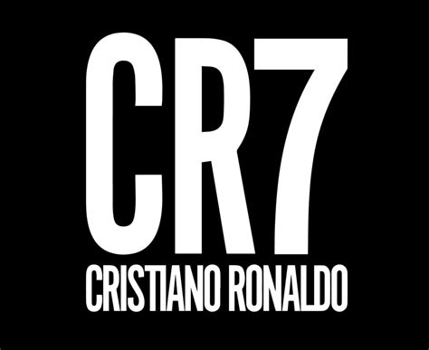 CR7 Logo White Symbol Clothes Design Icon Abstract football Vector ...