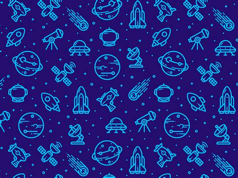 Space Pattern by Alex Kunchevsky for OUTLΛNE on Dribbble