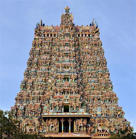 India - Tamil Nadu - Madurai - Meenakshi Temple - Gopuram … | Flickr