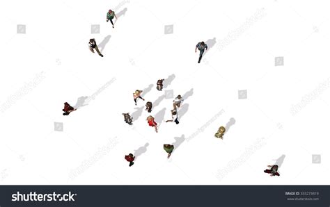 Crowd People Top-view Isolated On White Stock Illustration 333273419 | Shutterstock