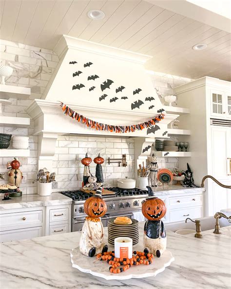 Simple Halloween Decor in Black and Orange - Home With Holly J