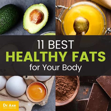 11 Best Healthy Fats for Your Body - Dr. Axe