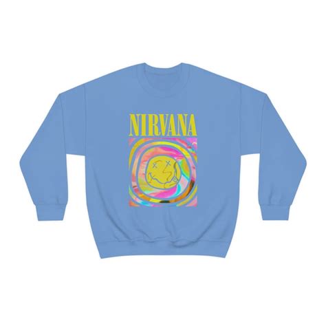 Nirvana Preppy Sweatshirt Oversized Sweatshirtpreppy - Etsy