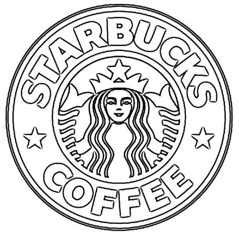 Logo Of Starbucks Coffee Coloring Page - Free Printable Coloring Pages ...