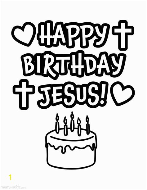 Happy Birthday Jesus Printable Coloring Pages | divyajanan