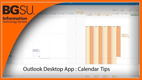 Outlook Desktop App: Calendar Tips - YouTube