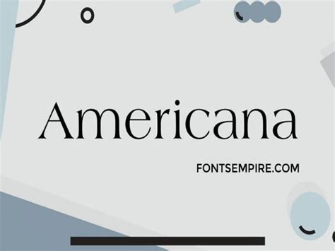 Americana Font Family Free Download - Fonts Empire