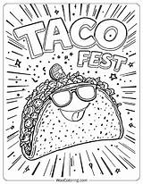 30 Taco Coloring Pages Free PDF To Print  Woo sketch template