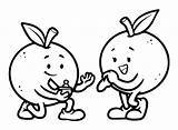 Adorable Oranges Coloring Page  Free Printable Pages sketch template