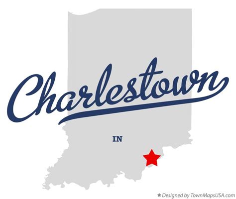 Map of Charlestown, IN, Indiana