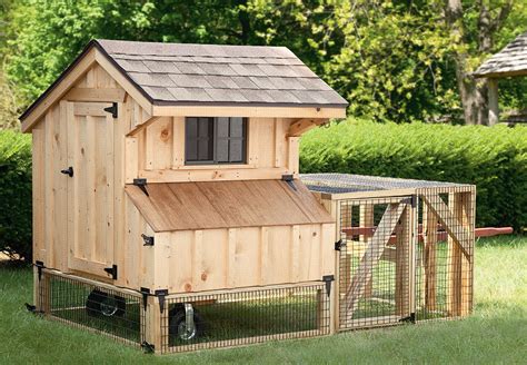 3x4 Quaker Tractor Coop | Chicken Coop for 6-8 Chickens