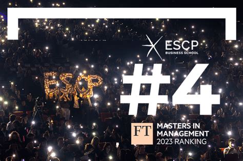 FT 2023 ranks ESCP’s Master in Management 4th worldwide