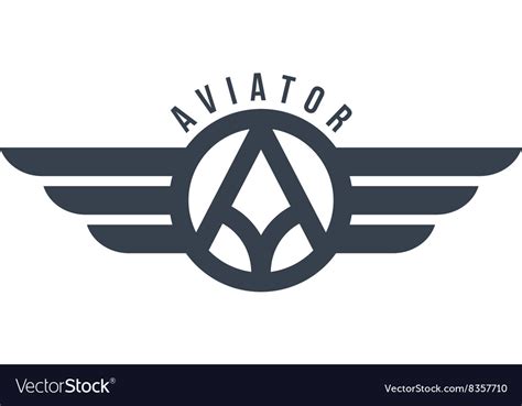 Aviator wing theme Royalty Free Vector Image - VectorStock