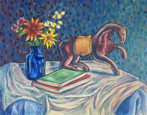 Still Life in Synthetism, Oil paint on 24x30 linen canvas, 2017 : r/Art